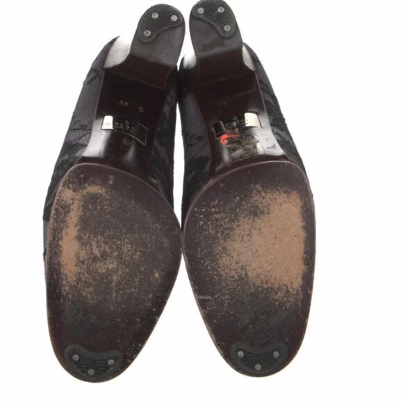 Gucci x Tom Ford Floral Lace Print Lavender Purple Block Heels size 38 size 8 - Picture 5 of 8